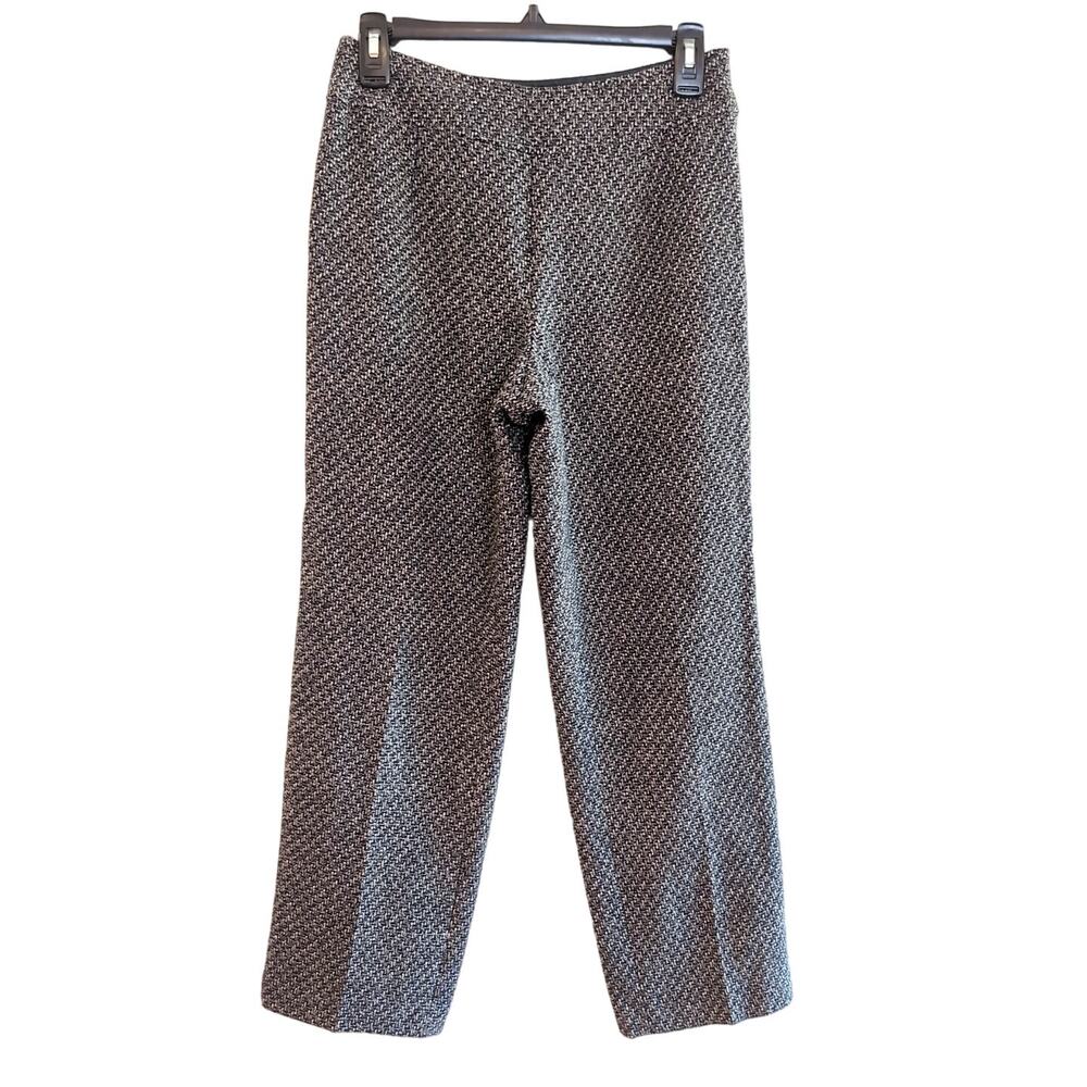 Talbots Vintage Black White Tweed Wool Pants Size 4 Petite